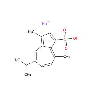 Gualenato di sodio, numero CAS 6223-35-4